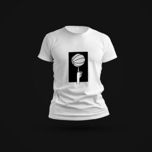 Basketball Spin T-Shirt - Minimalist Sport Design